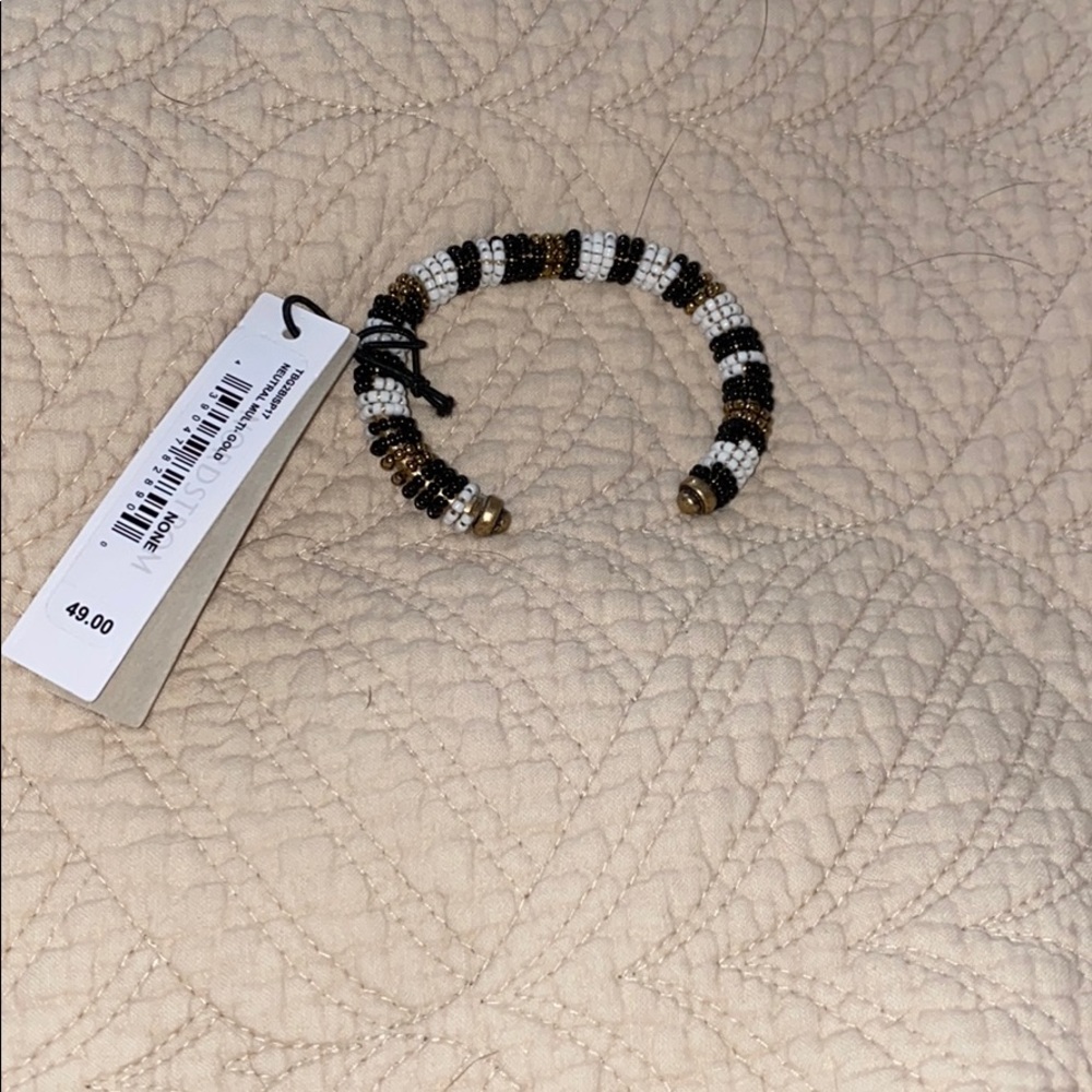 Treasure & Bond Beaded Cuff Bracelet - Picture 2 of 4